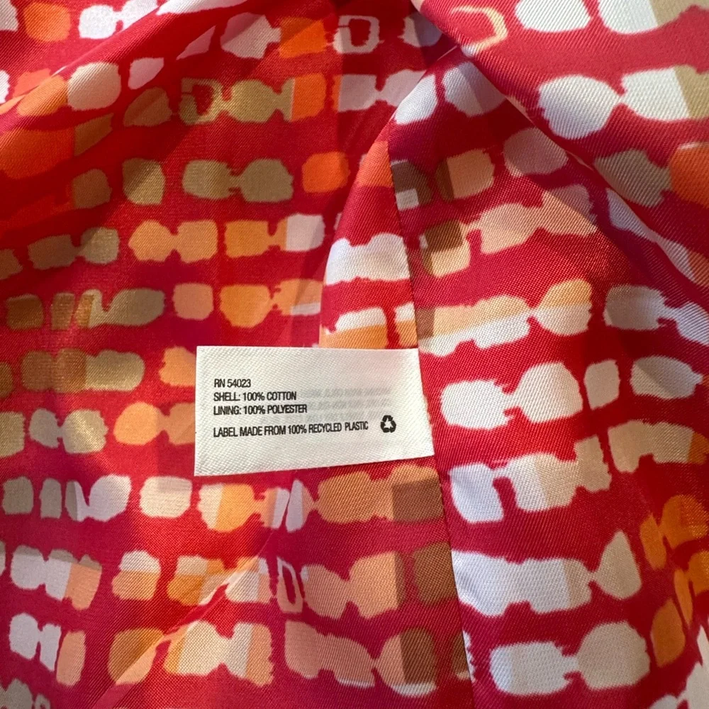 Gap Jacket Womens Medium Red Orange Cotton Double Breasted Button Peacoat EUC - Picture 6 of 8